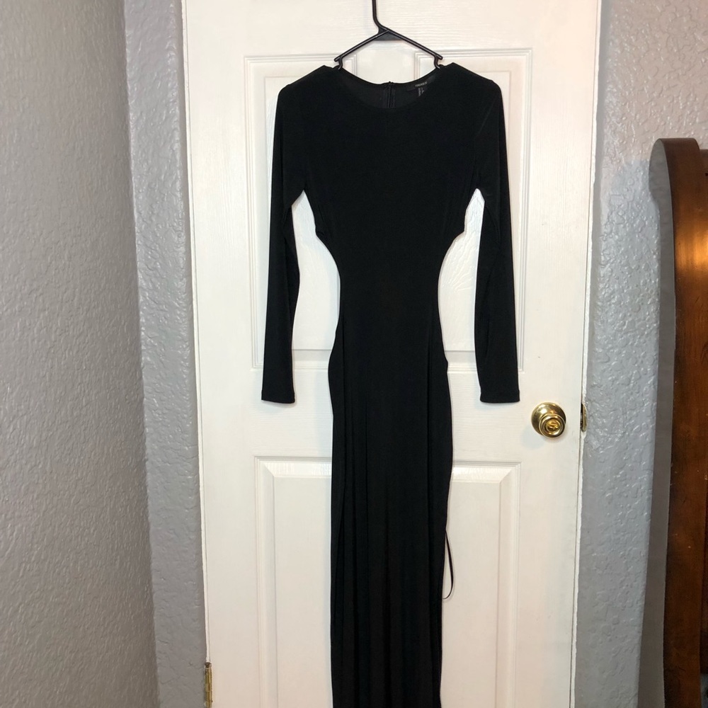 Black maxi dress